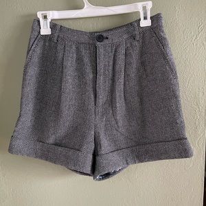 Blackmilk High waisted herringbone shorts